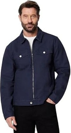 Amazon Essentials Men's Cotton Canvas Zip-Front Trucker Jacket: $15