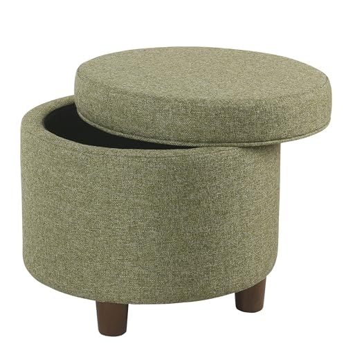 HomePop 19-Inch Round Storage Ottoman: $78.49 HomePop 19-Inch Round Storage Ottoman: $78.49