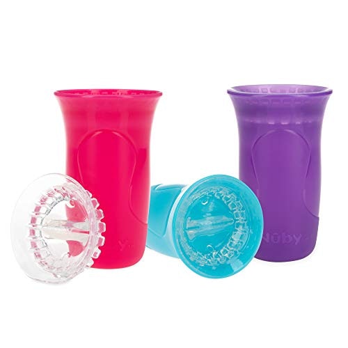 Nuby 3-Pack No-Spill Smart Edge 360 Cup 10-oz: $11.09