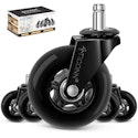 Ticonn 3" Office Chair Caster Wheels 5-Pack for $16 + free shipping w/ Prime