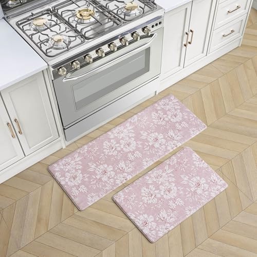 Laura Ashley Anti-Fatigue Kitchen Mat 2-Piece Set: $25