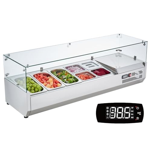 Vevor 140W Countertop Refrigerated Condiment Prep Station with 7 Pans: $599.37 Vevor 140W Countertop Refrigerated Condiment Prep Station with 7 Pans: $599.37