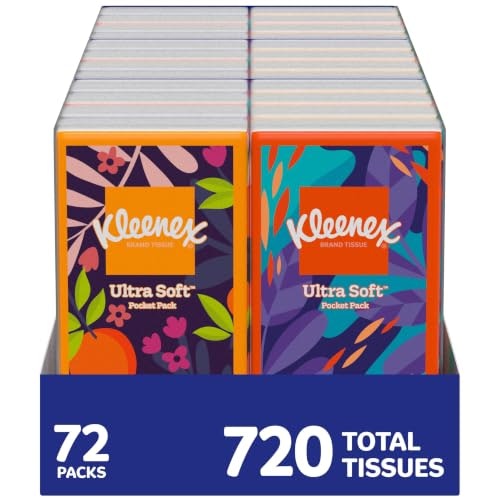 Kleenex On-The-Go Facial Tissues 72-Pack: $19.98