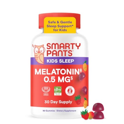 SmartyPants Kids 0.5mg Melatonin Sleep Support Gummies 60-Count: $14.84