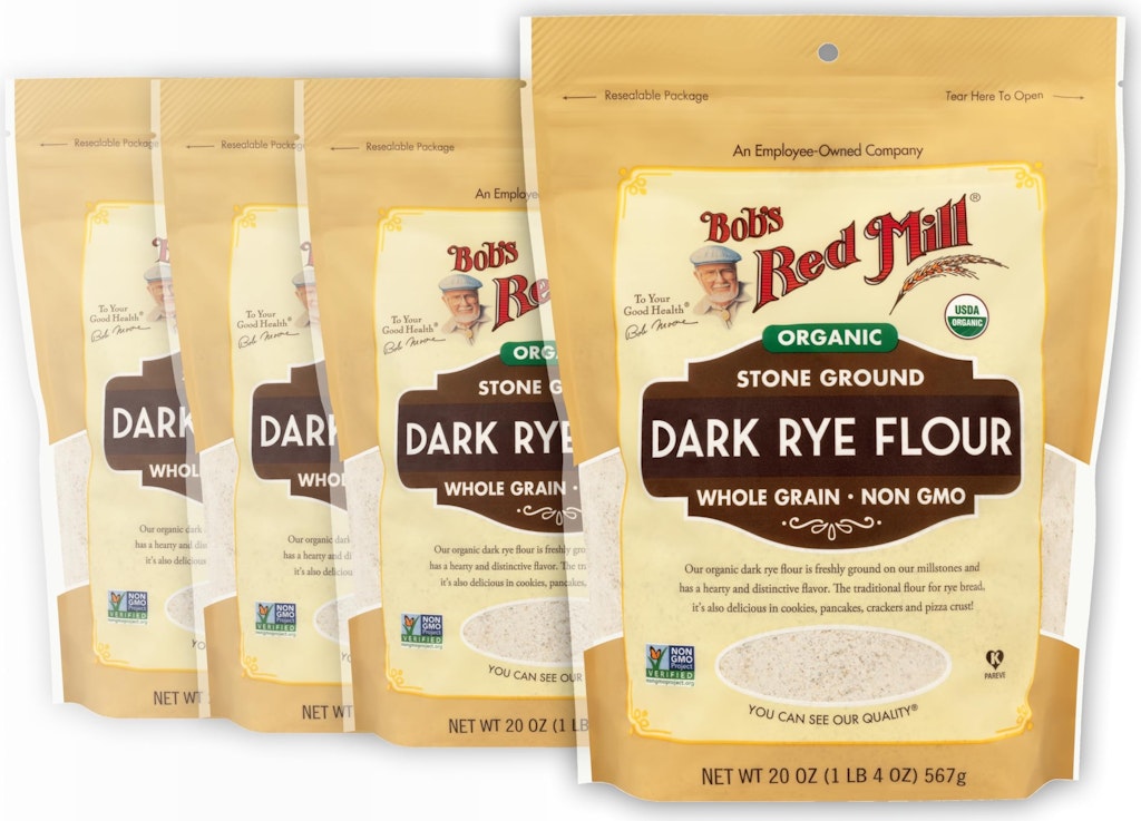 Bob's Red Mill Organic Dark Rye Flour 20-oz. Bag 4-Pack: $10 via Sub. & Save