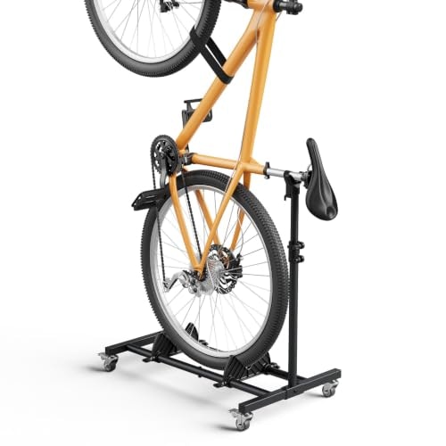 Vertical Bike Stand with Wheels: $29.98