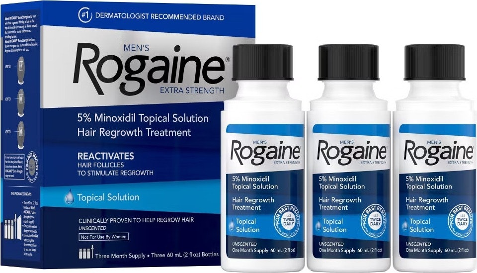 Rogaine Men's Hair Regrowth Treatment Solution Trial-Size Set: $34