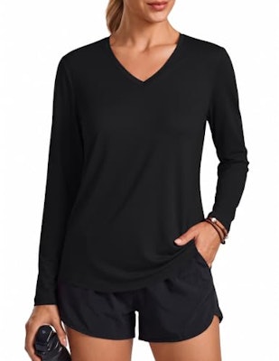 Pinspark Women's Quick-Dry Long Sleeve Workout Shirt for $5 + free shipping w/ Prime