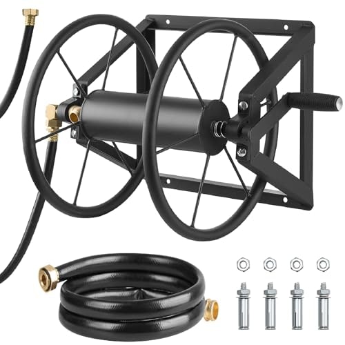 Vevor Wall-Mounted 200-foot Garden Hose Reel: $70.94 Vevor Wall-Mounted 200-foot Garden Hose Reel: $70.94