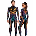 Unisex Gothic Skull Pumpkin Halloween Bodysuit for $18 or $22 + $9 s&h