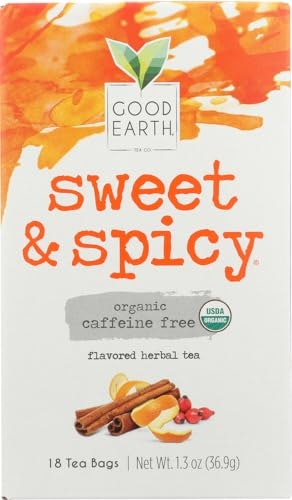 Good Earth Organic Sweet and Spicy Herbal Tea 72-Count: $12.40 Good Earth Organic Sweet and Spicy Herbal Tea 72-Count: $12.40