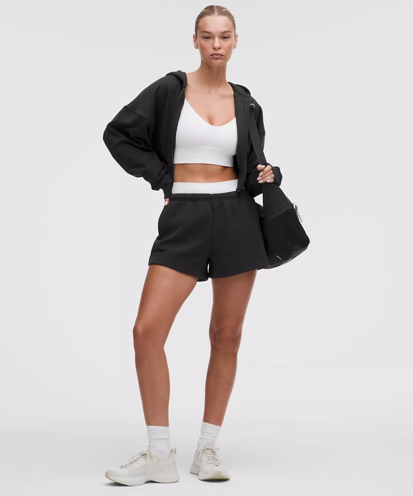 lululemon Women's French Terry Mid-Rise 3.5" Short: $49