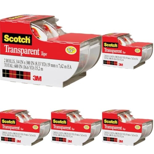 Scotch Transparent Tape 10-Pack: $5