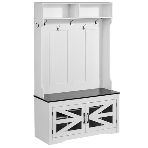 Vevor 42-inch Hall Tree Entryway Bench: $123.99 Vevor 42-inch Hall Tree Entryway Bench: $123.99