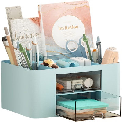 Marbrasse Pen Organizer w/ 2 Drawers for $13 + free shipping w/ Prime