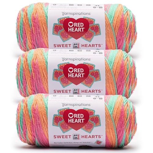 Red Heart All in One Sweet Hearts Yarn 3-Pack: $28.44 Red Heart All in One Sweet Hearts Yarn 3-Pack: $28.44