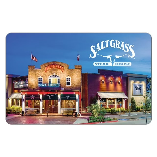 Saltgrass Steakhouse $100 Gift Card Multi-Pack: $80 Saltgrass Steakhouse $100 Gift Card Multi-Pack: $80