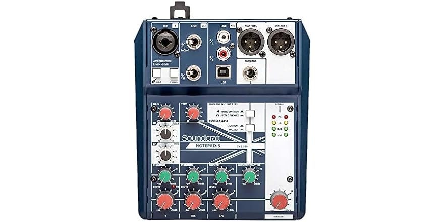 Soundcraft Notepad-5 Small Format Analog Mixer: $80