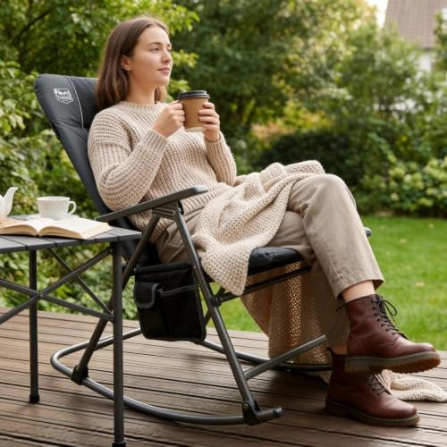 Timber Ridge Oversized Folding Rocking Camping Chair: $99.98 Timber Ridge Oversized Folding Rocking Camping Chair: $99.98