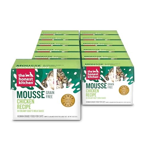 The Honest Kitchen Grain Free Chicken and Goat's Milk Cat Mousse 2.8-oz. Pouch: $16.44 The Honest Kitchen Grain Free Chicken and Goat's Milk Cat Mousse 2.8-oz. Pouch: $16.44