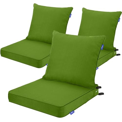 Infblue 24x24x4-Inch Outdoor Deep Seat and Back Cushion 3-Set: $33.99