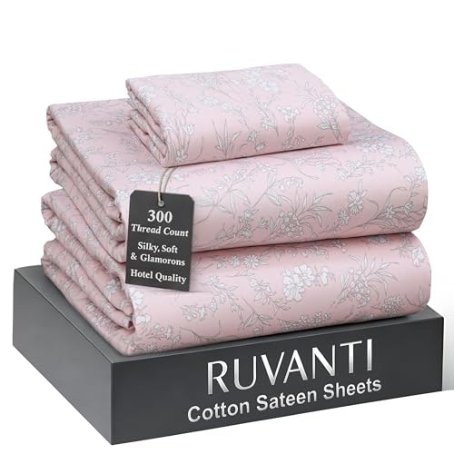 Ruvanti Twin Size Cotton Sateen Sheets: $34.84 Ruvanti Twin Size Cotton Sateen Sheets: $34.84