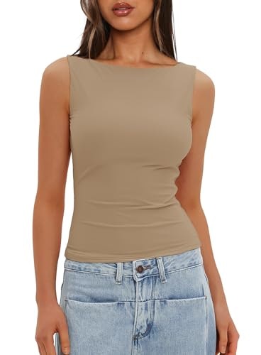 Darong Women's Boat Neck Tank Top: $16.91 Darong Women's Boat Neck Tank Top: $16.91
