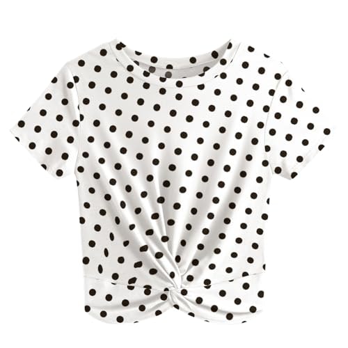 Jinkesi Women's Twist Front Short Sleeve Crop Top: $14.99 Jinkesi Women's Twist Front Short Sleeve Crop Top: $14.99