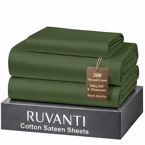 Ruvanti Twin Size Cotton Sateen Sheets: $35.87 Ruvanti Twin Size Cotton Sateen Sheets: $35.87