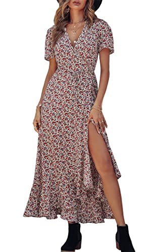 Prettygarden Women's Boho Floral Summer Maxi Dress: $42.49