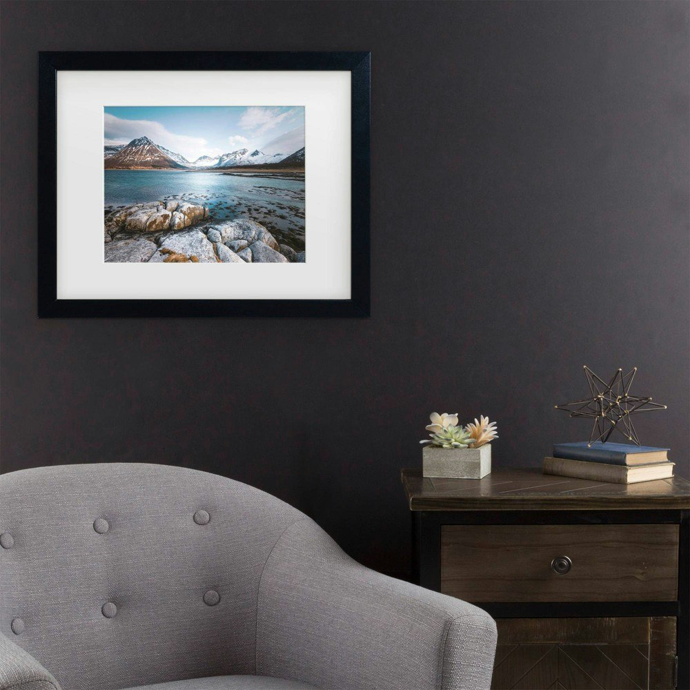 Philippe Sainte Laudy Blue Fjord 16x20-Inch Matted Framed Art: $46.99