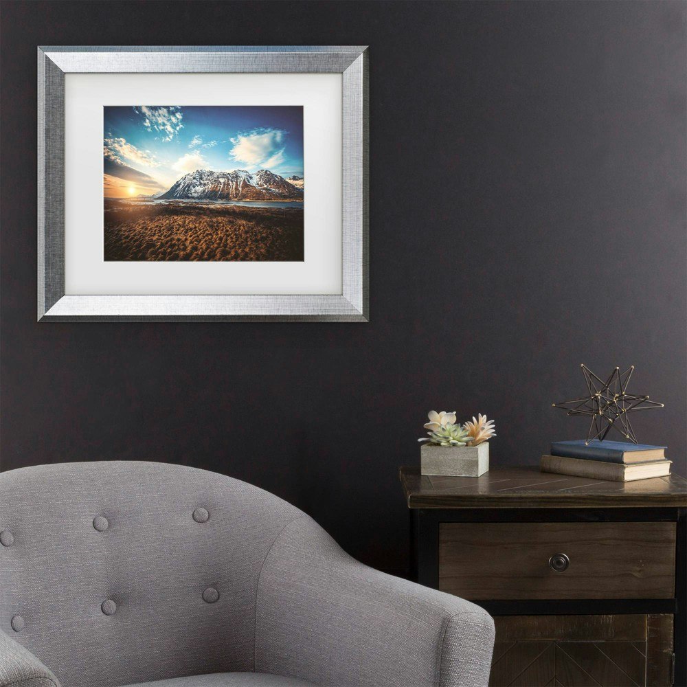 Trademark Fine Art 16"x20" The Sun Disappears Matted Framed Art: $44.99