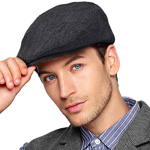 Ladybro Men's Wool Blend Tweed Flat Cap: $16.88 Ladybro Men's Wool Blend Tweed Flat Cap: $16.88