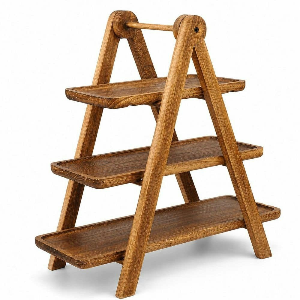 3-Tier Wood Rectangular Serving Tray and Cake Stand: $114.94 3-Tier Wood Rectangular Serving Tray and Cake Stand: $114.94