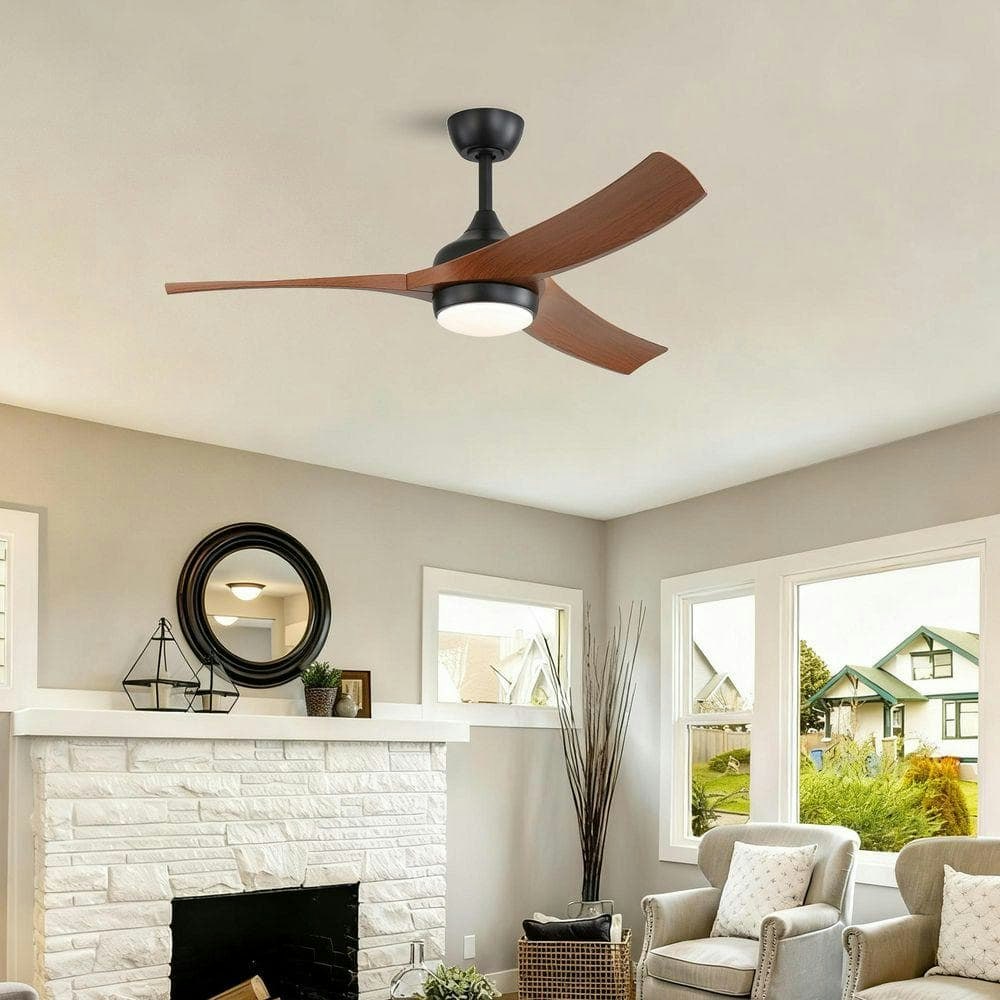 52-Inch Indoor Integrated LED Ceiling Fan with Remote: $171.43 52-Inch Indoor Integrated LED Ceiling Fan with Remote: $171.43