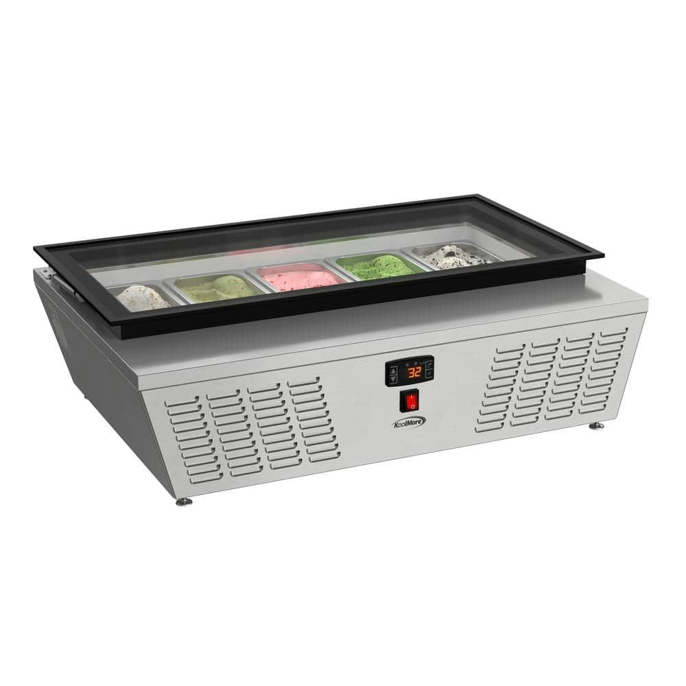39-Inch 2.9-Cubic Foot 5-Pan Countertop Ice Cream Display Freezer: $1,591.05 39-Inch 2.9-Cubic Foot 5-Pan Countertop Ice Cream Display Freezer: $1,591.05