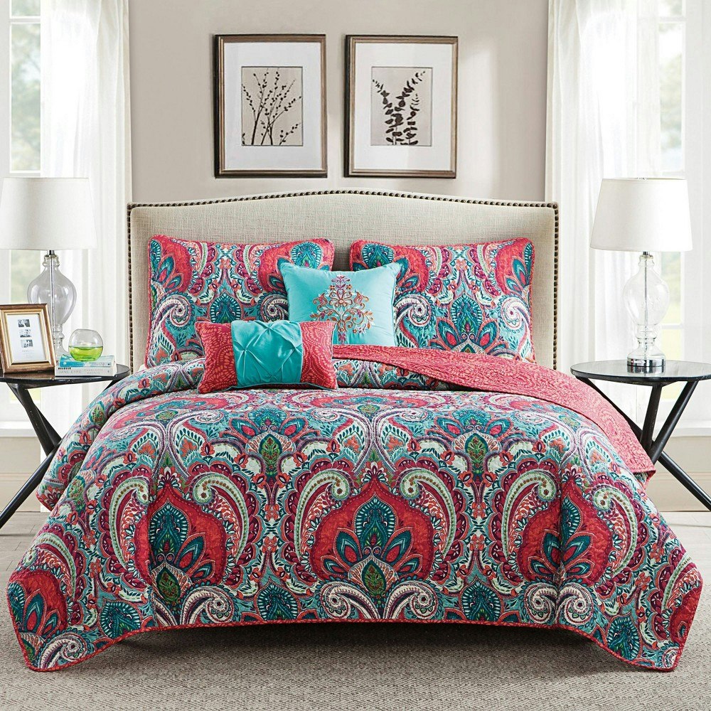 VCNY Casa Real King Reversible Quilt Set 5-Piece: $46 VCNY Casa Real King Reversible Quilt Set 5-Piece: $46