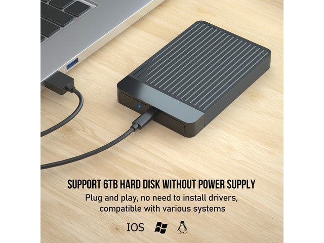 2.5-Inch SATA to USB 3.1 SSD/HDD Hard Drive Enclosure: $18.32 2.5-Inch SATA to USB 3.1 SSD/HDD Hard Drive Enclosure: $18.32