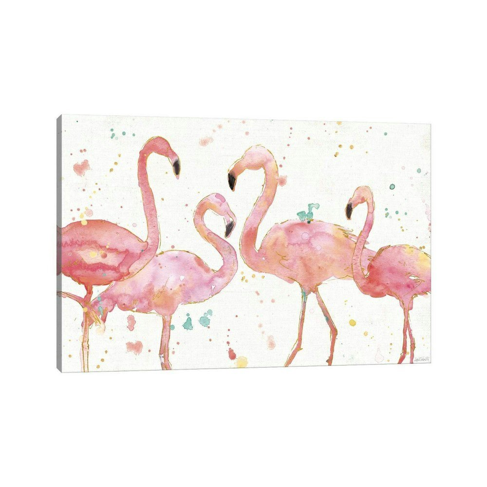 iCanvas Flamingo Fever I by Anne Tavoletti 26" x 40" Wall Canvas: $118.99 iCanvas Flamingo Fever I by Anne Tavoletti 26" x 40" Wall Canvas: $118.99