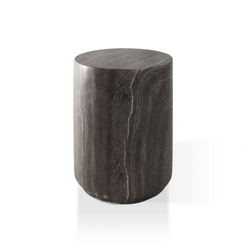 Seventi Round Travertine Stone End Table: $189.99 Seventi Round Travertine Stone End Table: $189.99