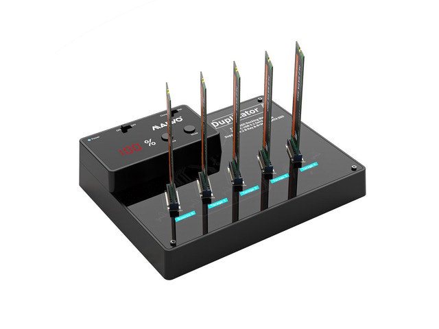 Maiwo M.2 SATA SSD Duplicator 5-Bay Docking Station: $109.99 Maiwo M.2 SATA SSD Duplicator 5-Bay Docking Station: $109.99