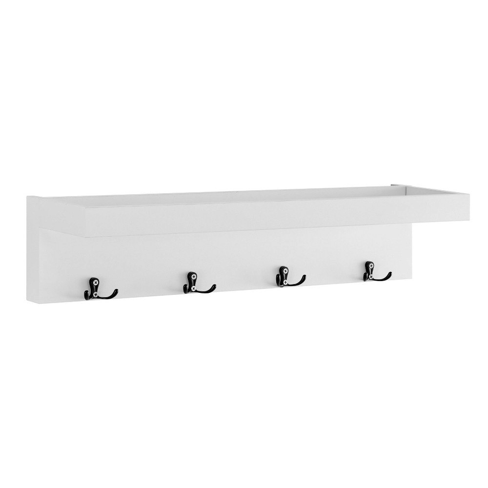 Danya B. 26-Inch Wall Mounted Entryway Coat Rack with Shelf: $39.99 Danya B. 26-Inch Wall Mounted Entryway Coat Rack with Shelf: $39.99