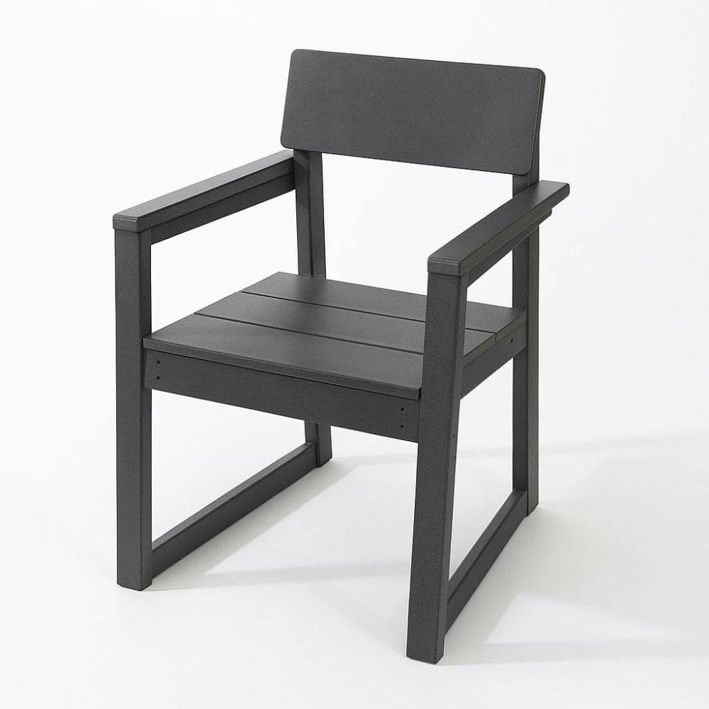 Gray HDPE Outdoor Dining Chair: $128.42 Gray HDPE Outdoor Dining Chair: $128.42