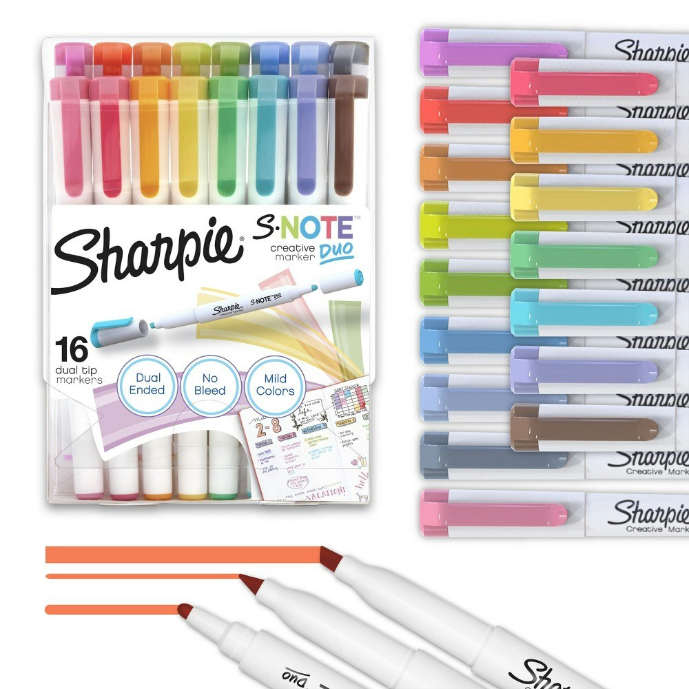 Sharpie S-Note Dual Tip Creative Highlighters 16-Pack: $15.99 Sharpie S-Note Dual Tip Creative Highlighters 16-Pack: $15.99