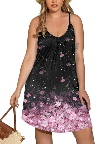 In'voland Women's Plus Size Sleeveless Sleep Chemise: $12.73