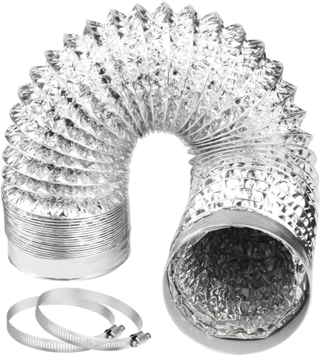 4-Inch 8-Foot Flexible Insulated Dryer Vent Duct: $10.19 4-Inch 8-Foot Flexible Insulated Dryer Vent Duct: $10.19