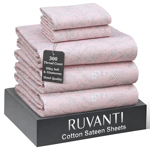 Ruvanti 100% Cotton Sateen Split King Sheet Set: $51.72 Ruvanti 100% Cotton Sateen Split King Sheet Set: $51.72