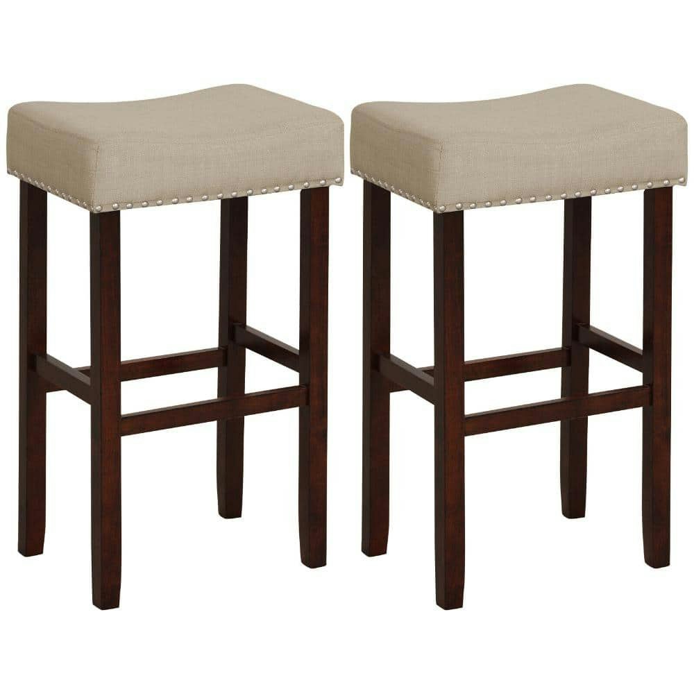 Upholstered Saddle Bar Stools 2-Pack: $122.99 Upholstered Saddle Bar Stools 2-Pack: $122.99