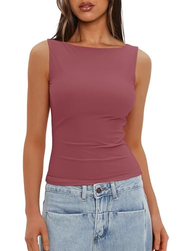 Darong Women's Double Lined Sleeveless Top: $14.36 Darong Women's Double Lined Sleeveless Top: $14.36