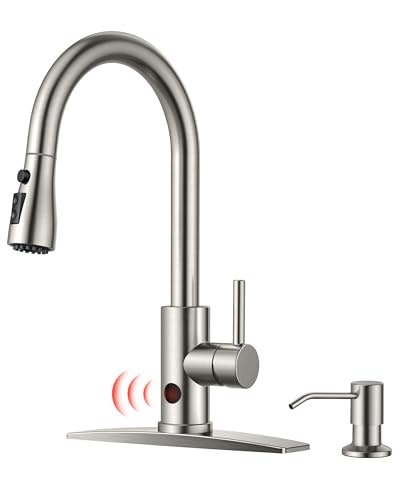 Forious Touchless Kitchen Faucet with Soap Dispenser: $94.95 Forious Touchless Kitchen Faucet with Soap Dispenser: $94.95